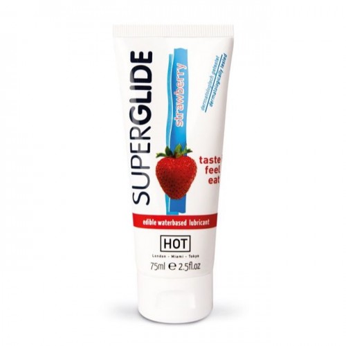 HOT Superglide Edible Lube (Strawberry) 75ml